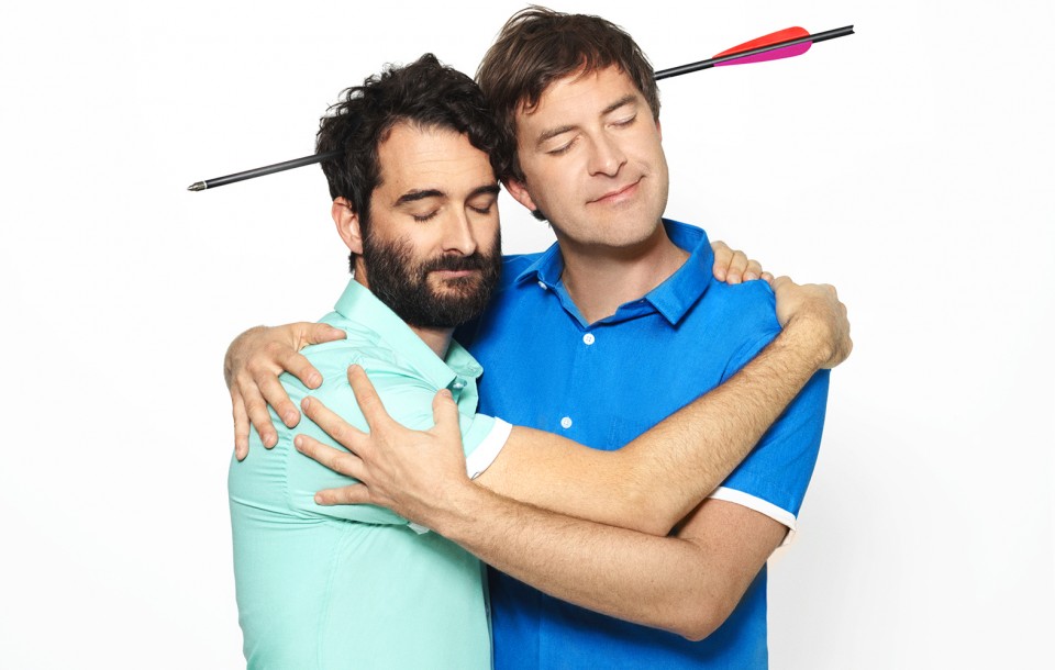 Celebrity Editorial by Herring & Herring (Dimitri Scheblanov and Jesper Carlsen) starring Jay and Mark Duplass aka The Duplass Brothers for Playboy magazine