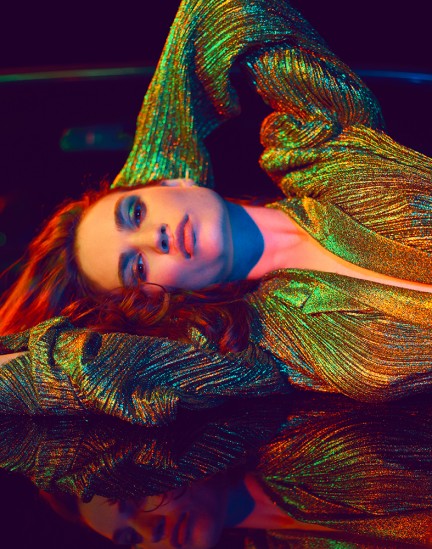 English actress Lily James shot by photography duo Herring & Herring (Dimitri Scheblanov and Jesper Carlsen) for GQ magazine