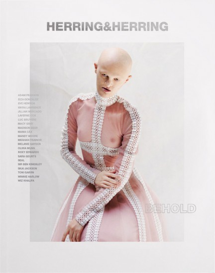 Model Melanie Gaydos shot by photography duo Herring & Herring, Dimitri Scheblanov, Jesper Carlsen